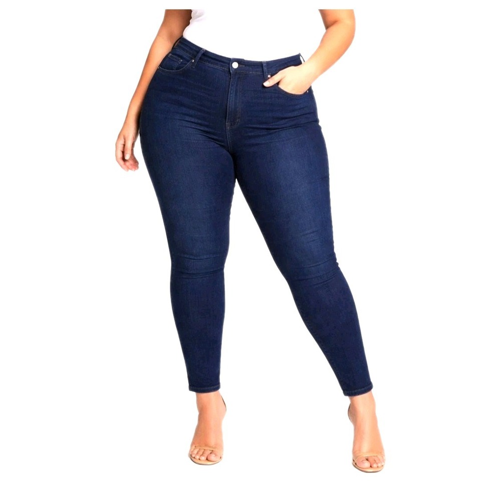 Good American Always Fits Good Legs Stretch Jeans Plus Sizes 28-30-32 Skinny NWT